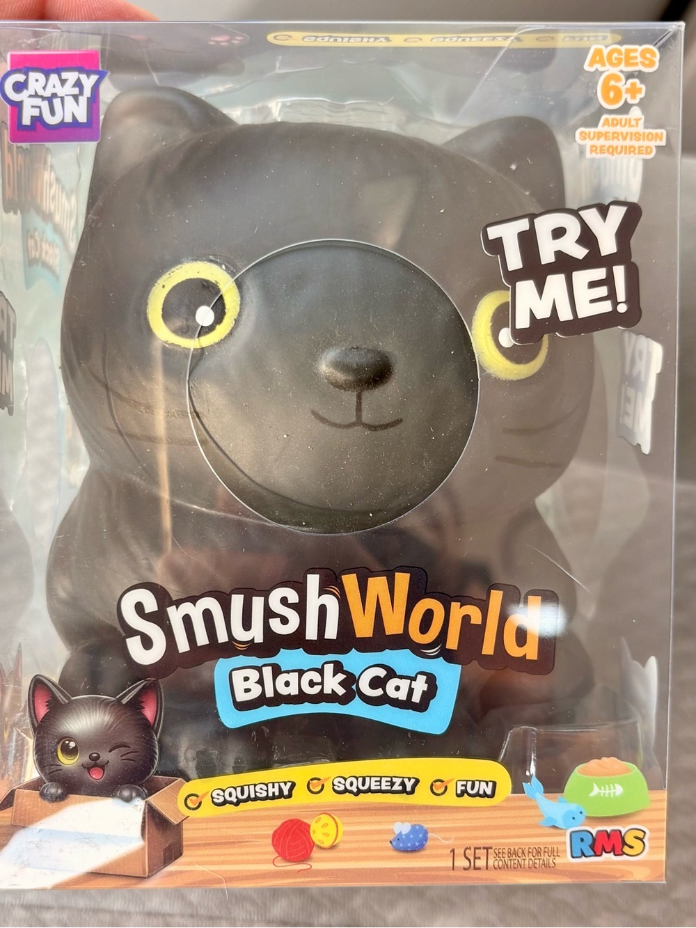 SmushWorld Black Cat Squishy Toy